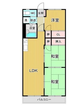 シティハイツ友の物件間取画像